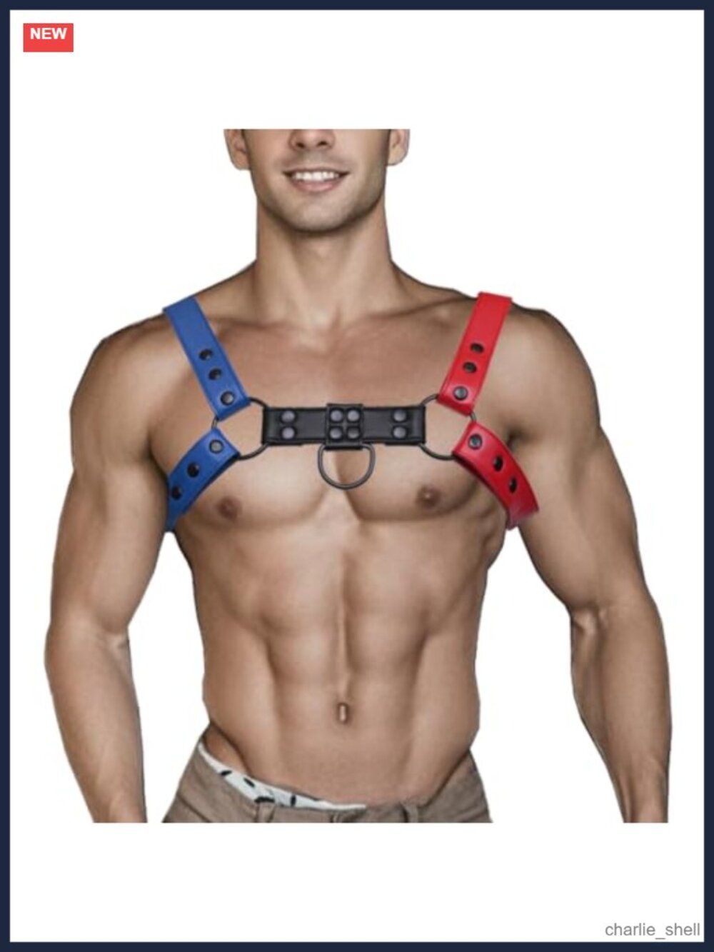 Mens Adjustable Chest Harness Belt Body Harness for Clubwear Halloween Christmas
